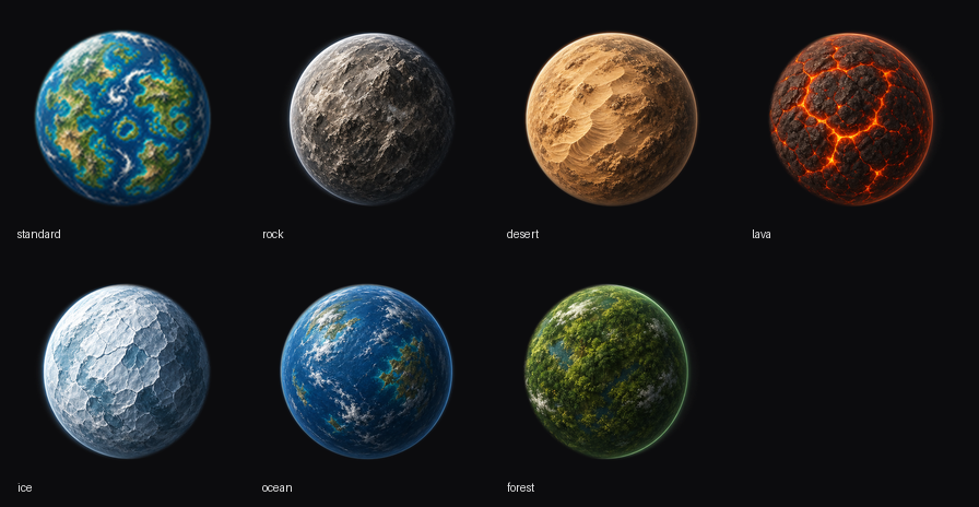 Multiple planet classes